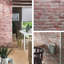 Planche commune sans joints UltraLight Faux Brick Anthracite HD-88589236