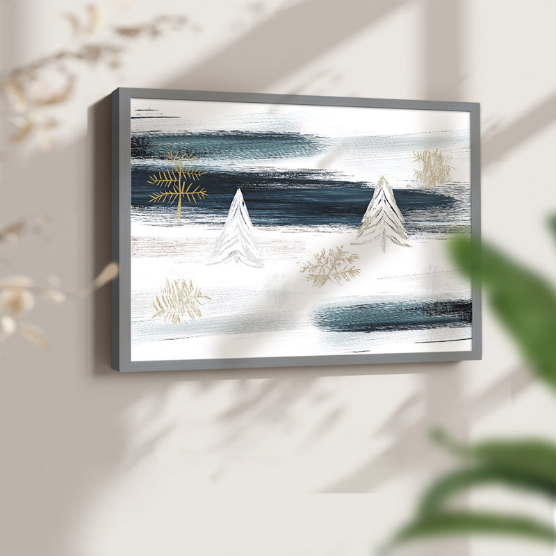 Chirstmas Art-CCLIX -Framed Print - Restickable, Gris, H 16 po x l 20 po