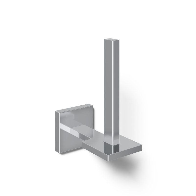 Square Vertical Toilet Tissue Holder, Polished Chrome