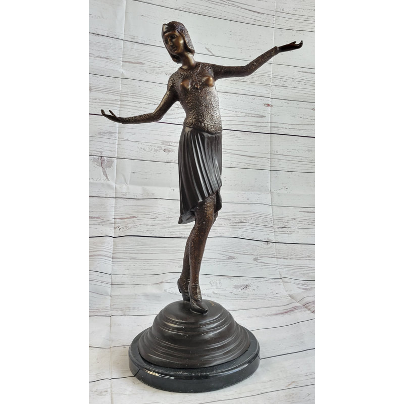 Art déco, Chipare, danseuse russe, figurine, statue, sculpture, décor