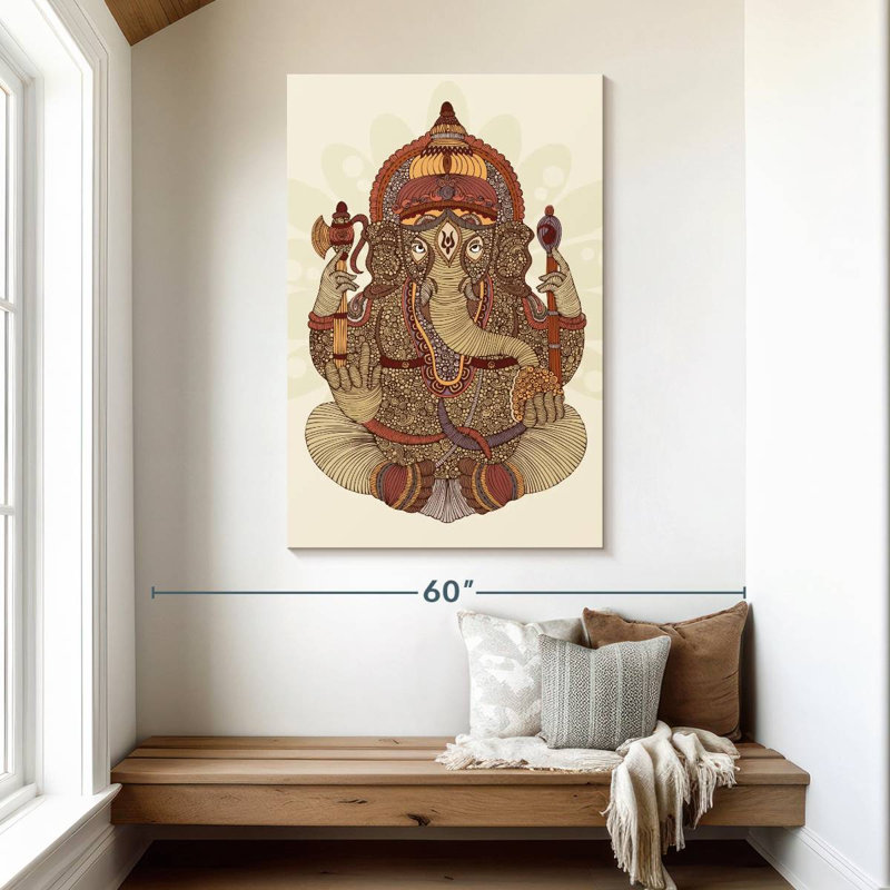 Adella Patterned Ganesha, 48" H x 32" W