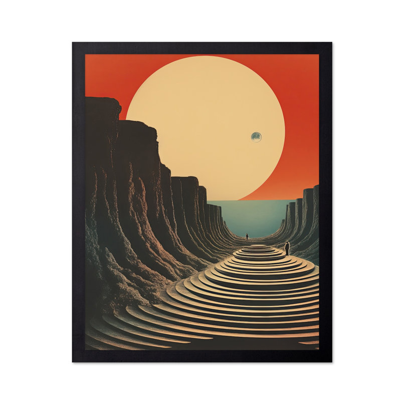 Paysage psychédélique no 2, Unframed, Poster, 12"H x 16"W