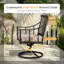 Fauteuil de patio pivotant avec coussin Aiona