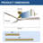 52 IN Ceiling Fan Without Light Outdoor Fan for Patios with Remote APP Control-422312962-422313195