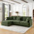 111" L Shaped Sectional Sofa With Storage Ottoman-685100961