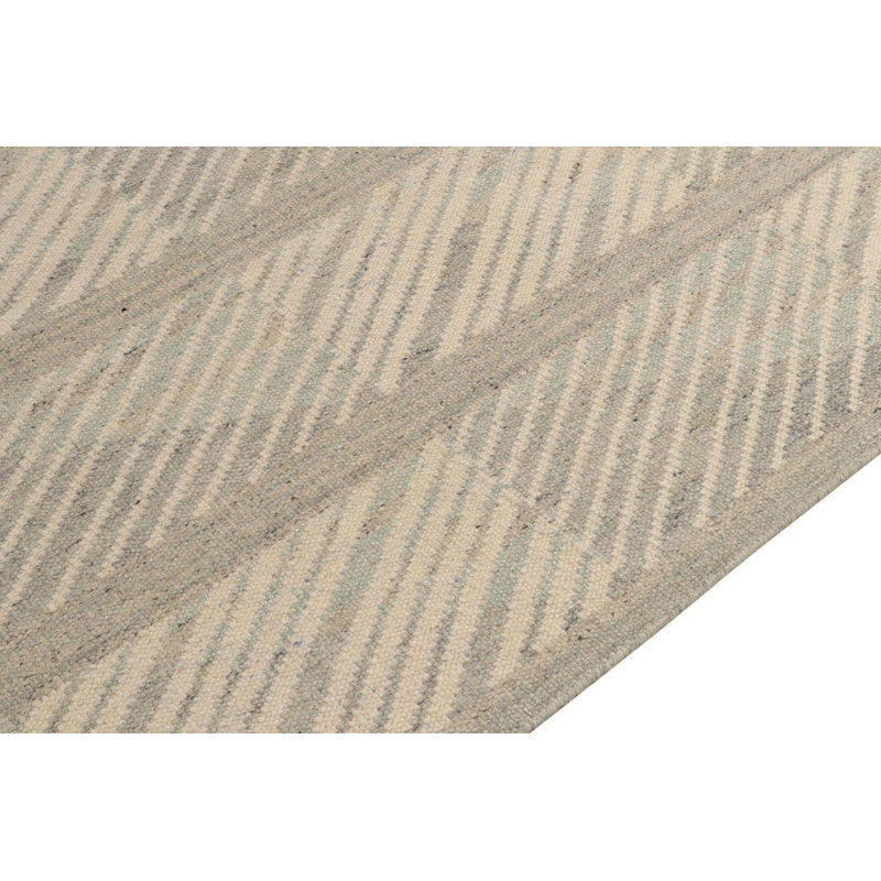 Scandinavian Wool Geometric Area Rug, Rectangle 12' x 18'