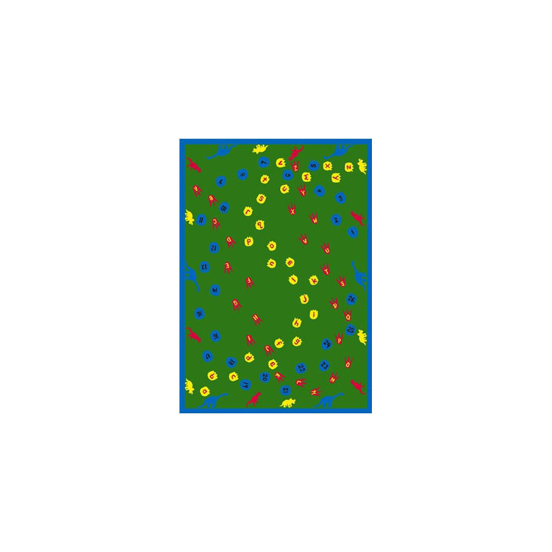 Tapis éducatif, Rectangle 5 pi 4 po x 7 pi 8 po