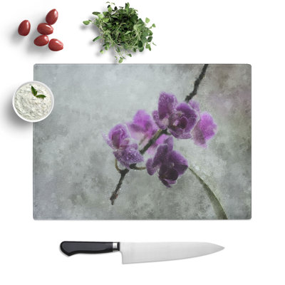 Orchid Flowers Vol.3 Painting Chopping Board