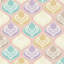 Tapis marocain en polyester tissé à la machine Mcmath beige / rose / mauve-1483602839