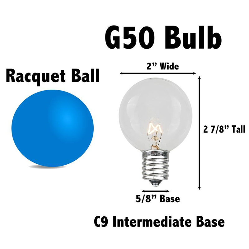 25-Foot Multicolored Globe Incandescent Outdoor String Lights