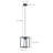 Laurabelle 1 - Light Black Single Pendant