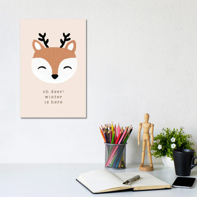 Oh Deer Winter Is Here by Orara Studio - Wrapped Canvas Gallery-Wrapped Canvas Giclée