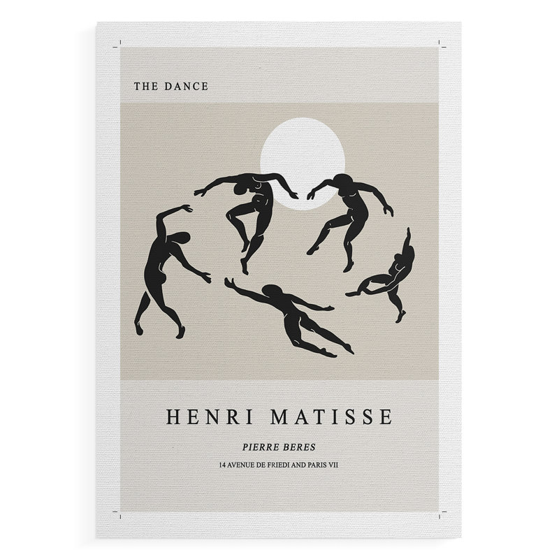 Matisse XCII, reproduction encadrée - reproduction de toile seulement - NON-CADRE, H 18 po x l 12 po