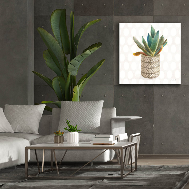 «Epic Graffiti 'Desert Greenhouse 13 Sq» par Danhui Nai, art mural sur toile, 37 po x 37 po
