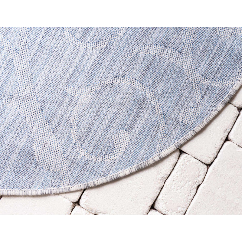 Tapis d'extérieur couleur pierre Kona, Rond 4 pi