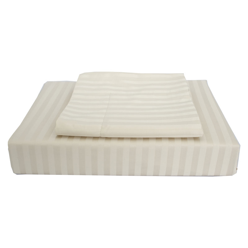 Ensemble de draps 100% coton 400 fils 400 fils de qualité égyptienne, Très grand, Blanc