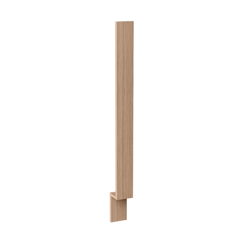 Panneau de remplissage en chêne Sinond Redondo, l 3 po x H 34,5 po, H 34,5 po x l 3 po, Chêne Redondo