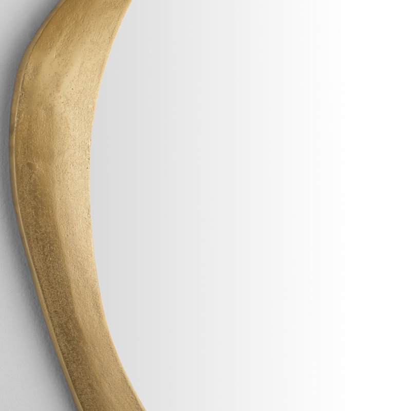 Hubbard Wavy Metal Beveled Mirror