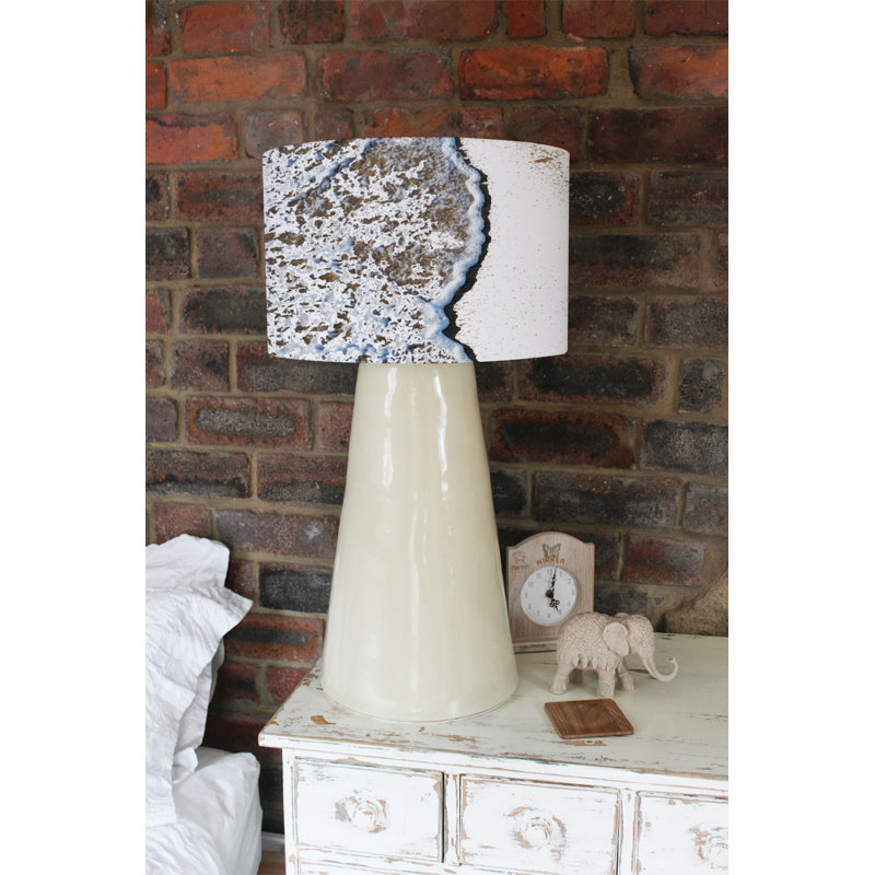 Cotton Drum Lamp Shade ( Uno ), 22cm H x 25cm W x 25cm D