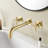 Double Cross Handles Wall Mounted Bathroom Faucet-113953264