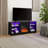 Modern 58" Electric Fireplace Tv Stand With Led Lights, Glass Shelves & Usb Charging Ports, Entertainment Center For Tvs Up To 65"-122913990-122914017