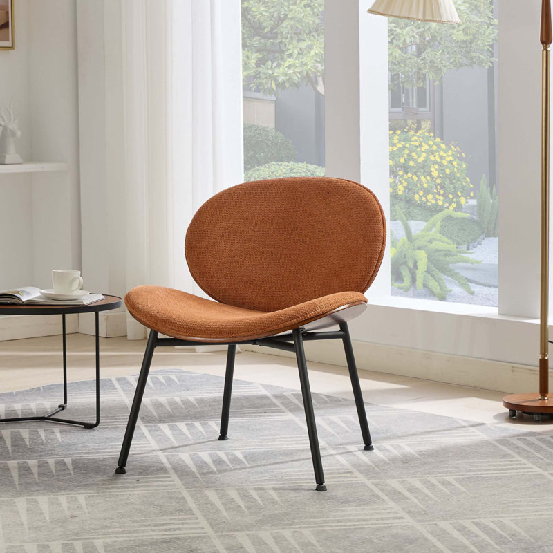 Chaise trépied Mid-Century Modern, Orange