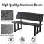 Banc convertible en aluminium pour l'extérieur