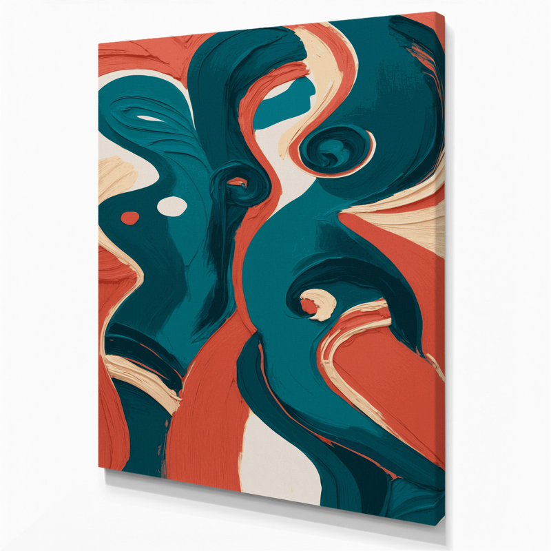 Abstract Figurative 79 Green Canvas Wall Art