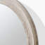 Becca Solid Wood Circular Hallway Wall Mirror - Simple Rustic Design