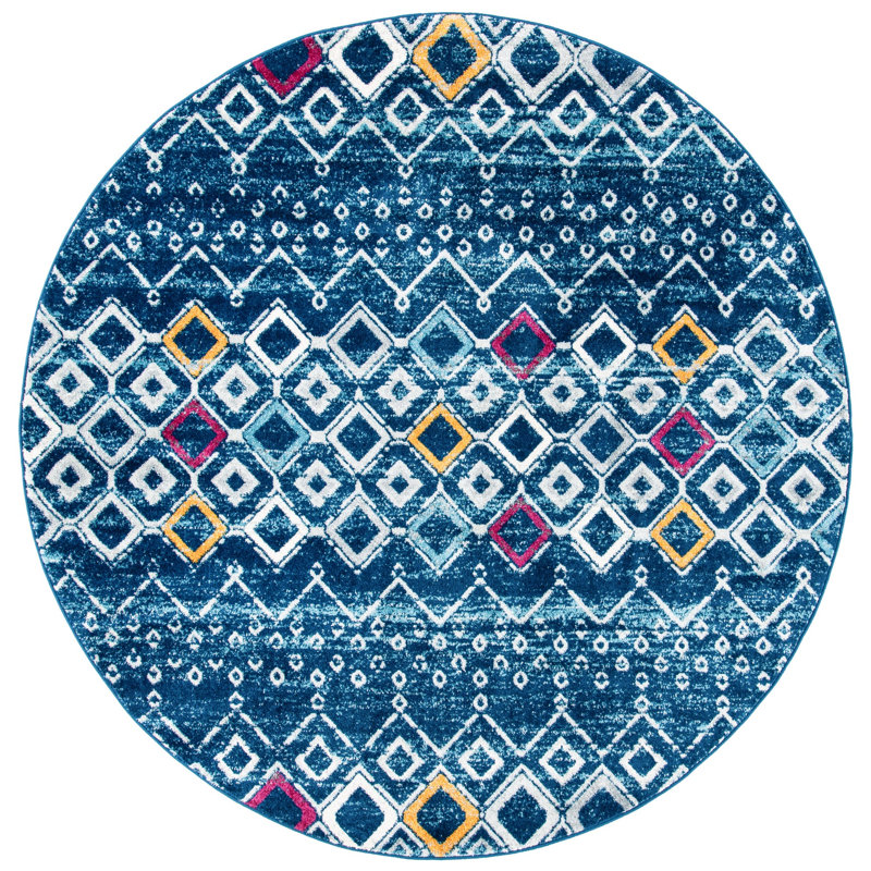 Spinosa Performance Southwestern Rug, Round 5'1"