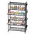 6-Tier Tall Shoe Rack Organizer with 8 Side Hanging Pockets for Entryway-1308152720