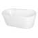 Kingston Brass Aqua Eden 51-Inch Acrylic Oval Double Ended Freestanding Tub with Drain