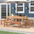 Anautica 8 - Person Teak Wood Patio Dining Set with Square Table