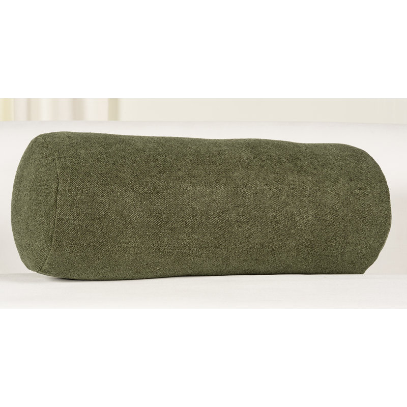 Coussin décoratif Cascade Getty, Vert, Traversin H 8 po x l 21 po