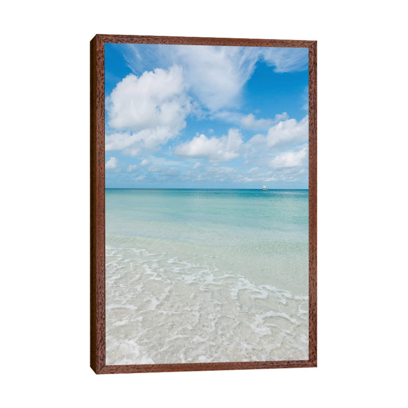 Florida Ocean View VII by Bethany Young - Print on Canvas, Classic Brown Wood Framed, 101.6cm H x 66.04cm W x 3.81cm D
