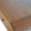 Console flottante en châtaignier London, 2 tiroirs, boutons brillants