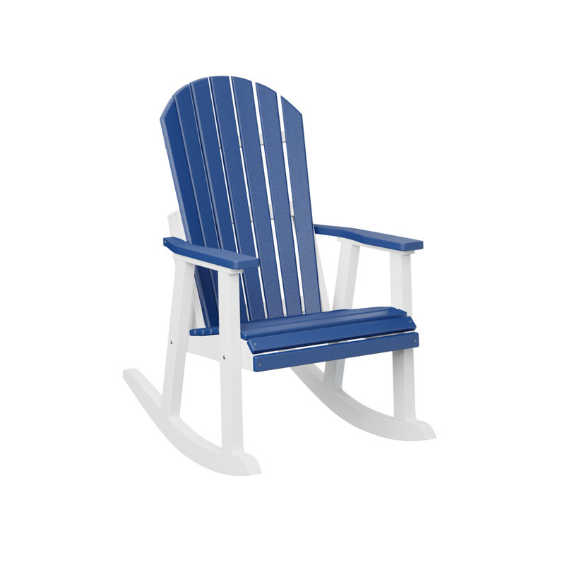 Fauteuil berçant berlinois berlinois, Pacific Blue/White
