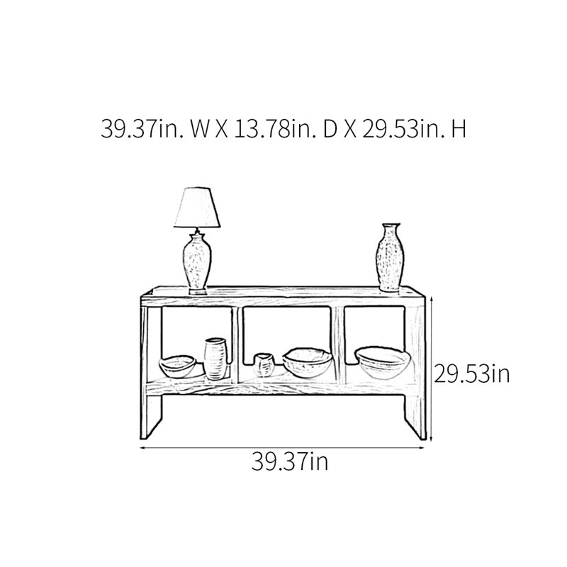 Somerdale, 29.53" H x 39.37" W x 13.78" D