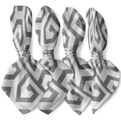Polyester Geometric Square Napkin