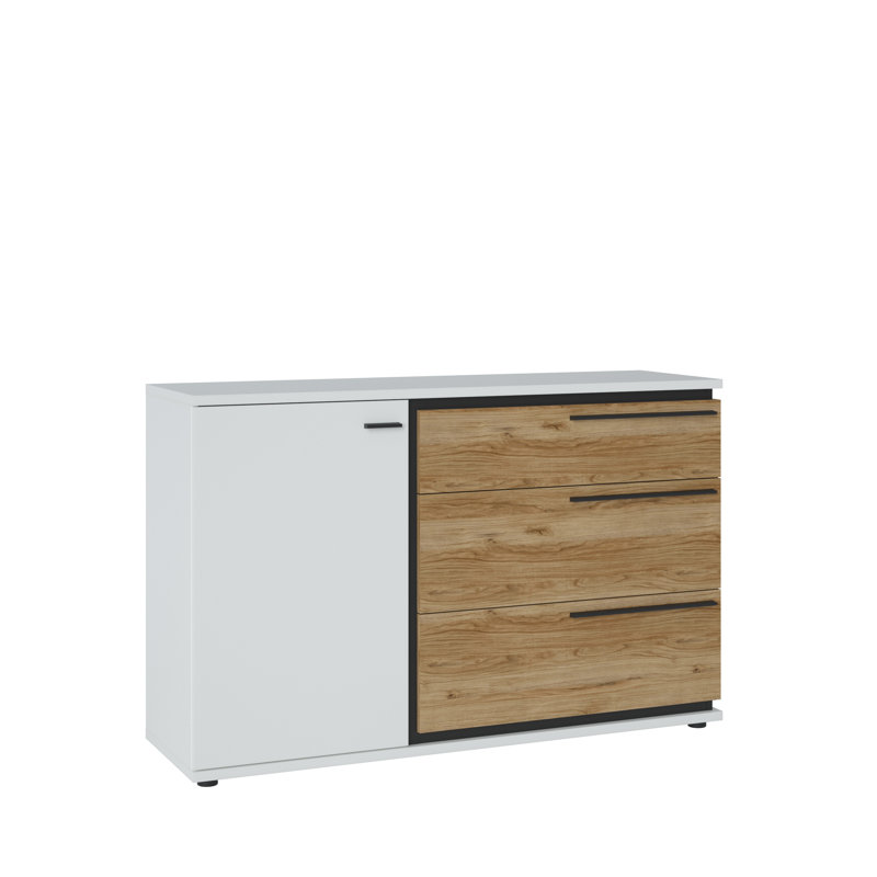 Hannis 132.9cm W 3 - Drawer Chest of Drawers