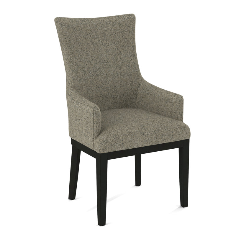 19'' H Upholstered Armchair, Black, 61676-75