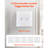 Toggle Light Switch Wall Plates, 2-Gang Switch Electrical Outlet Covers, Standard Size 4.61in L x 4.53in H Unbreakable Polycarbonate Thermoplastic Faceplate for Receptacle Outlet&Switch(5 Pack, White)