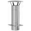 Chimney Extension Silver 35 X 35 Cm Stainless Steel-1851007213