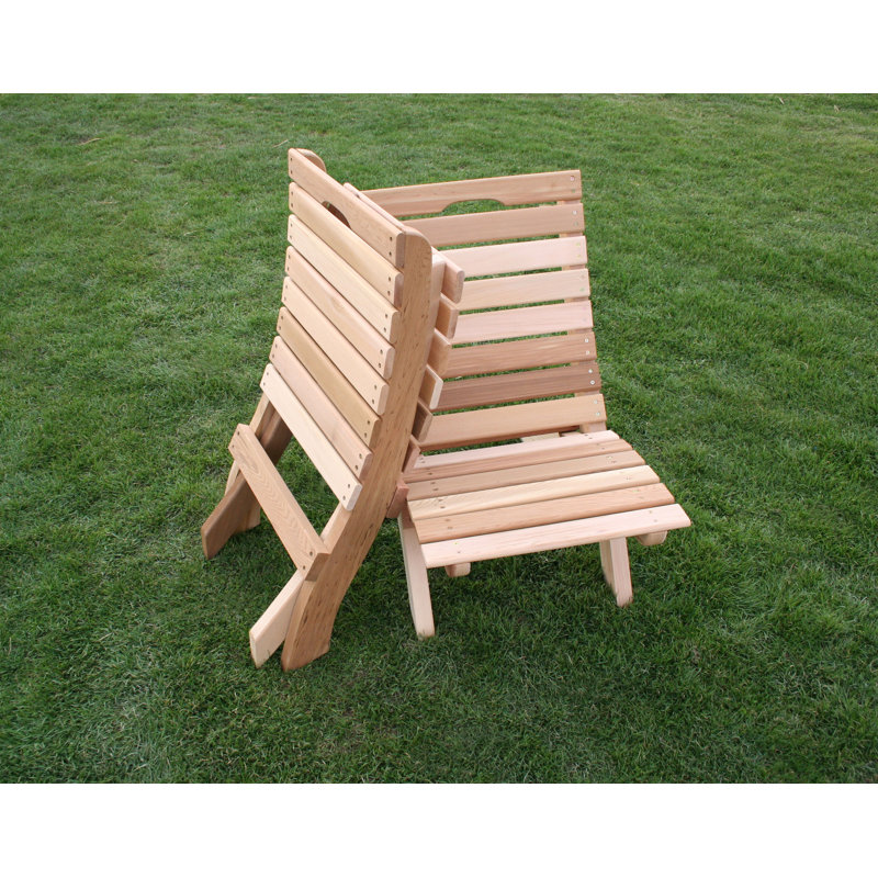 Chaise de plage pliante Tillison, Teinture / scellant cèdre