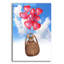  «Valentine Mouse» par John Hovenstine, art mural en verre acrylique, 12 po x 16 po
