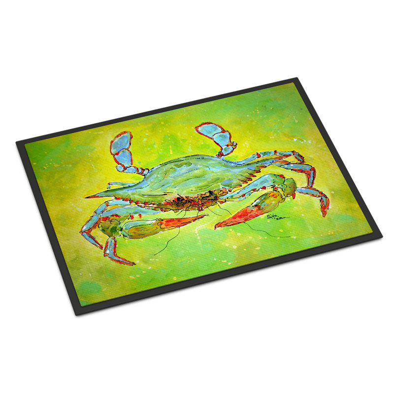 Tapis de porte d’intérieur anti-dérapant clair vert, Rectangle 2 pi x 3 pi