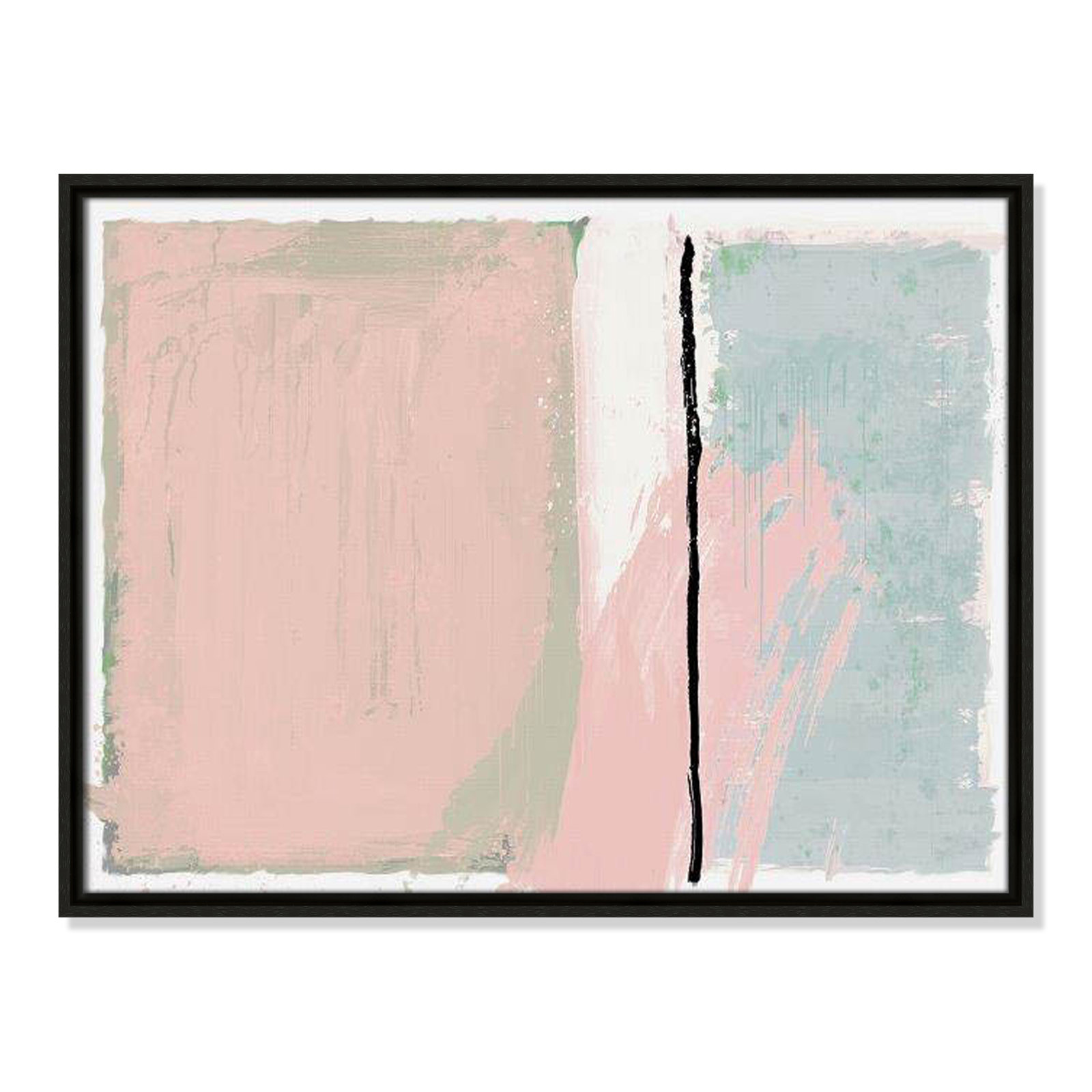 Pastel Opulance Print, 19.5" H x 25.5" W x 2" D, Espresso Floater Framed, No Mat