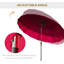 Aarun 279cm Tilt Beach Parasol-55967166