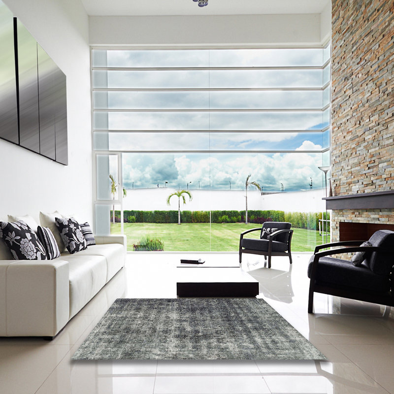 Abstract Indoor Rug, Square 5'