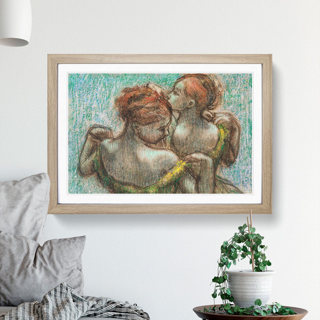 Two Ballet Ballerina Dancers by Edgar Degas - Picture Frame Painting
